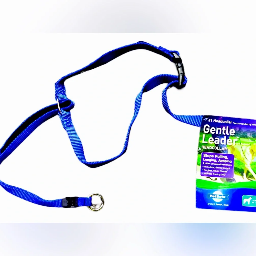Gentle Leader Head Collar Blue Size Large ,Medium, Small